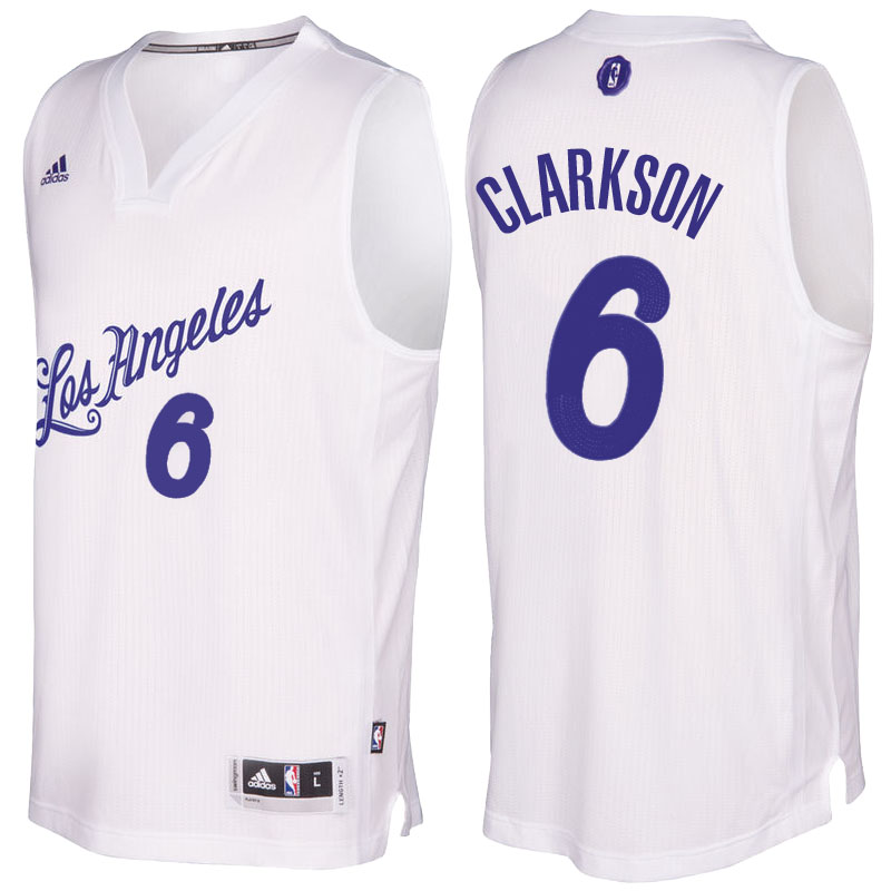 Men's  Jordan Clarkson Los Angeles Lakers White Jersey