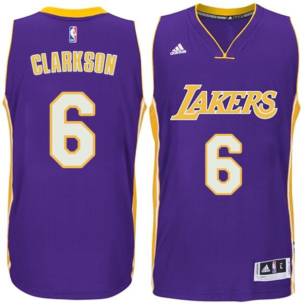 Men's  Lakers Jordan Clarkson 2014-15 New Swingman Purple Jersey