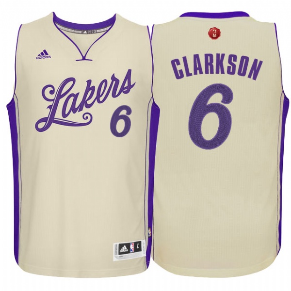 Men's  Jordan Clarkson Lakers #6 2015 Christmas Day Jersey