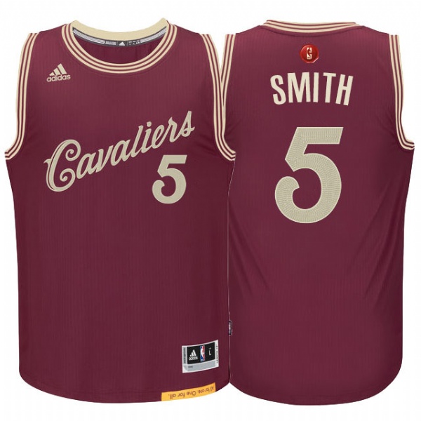 Men's  Cavaliers #5 JR Smith 2015 Christmas Day Jersey