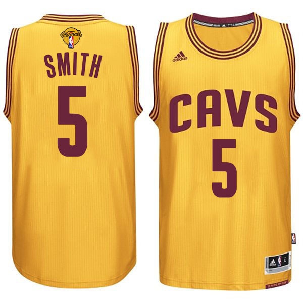 Men's  JR Smith Cavs 2015 Finals Gold Jersey