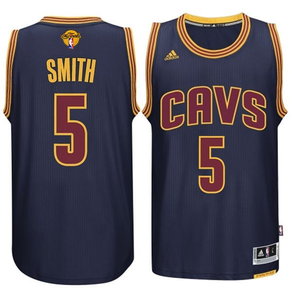 Men's  JR Smith Cavs 2015 Finals Navy Blue Jersey