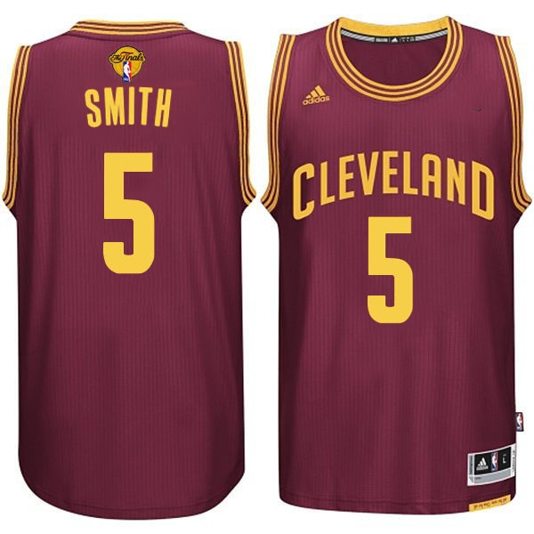 Men's  JR Smith Cleveland 2015 Finals Red Jersey