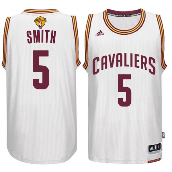 Men's  JR Smith Cavaliers 2015 Finals Home White Jersey