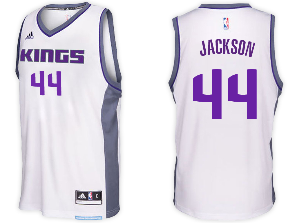 Men's Justin Jackson NBA Swingman Road White Jersey