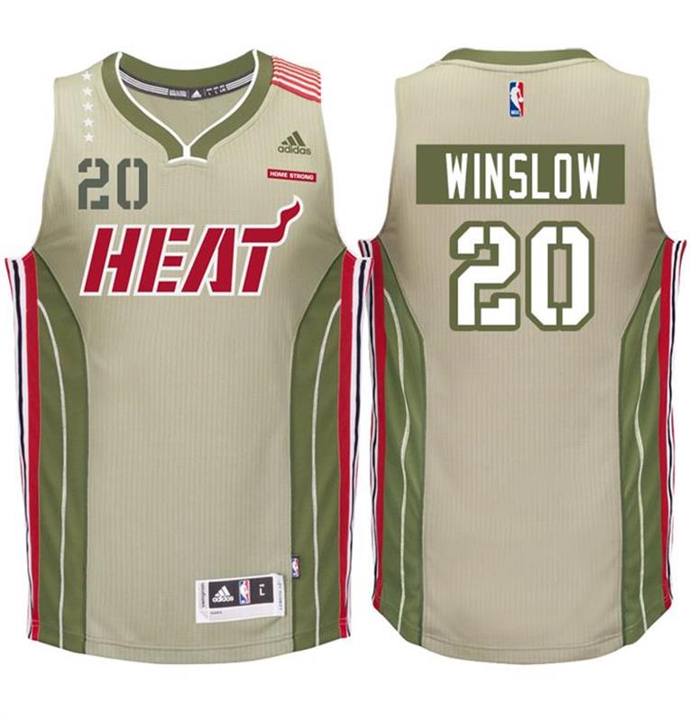 Men's Justise Winslow Home strong Swingman Light Green Jersey