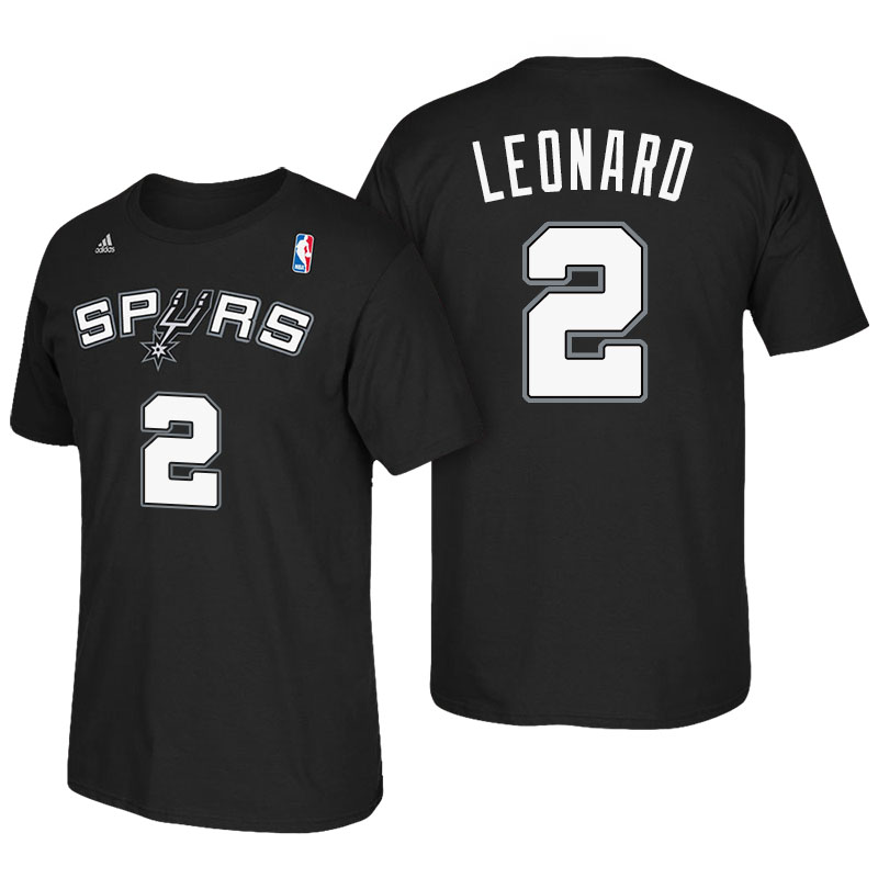 Men's  Kawhi Leonard San Antonio Spurs Black T-shirt