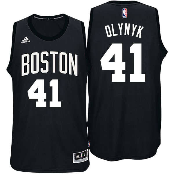 Men's  Kelly Olynyk Boston Celtics Adidas Fashion Swingman Black Jersey