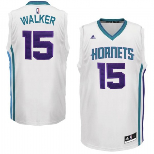 Men's  Charlotte Hornets #15 Kemba Walker White Swingman Jersey