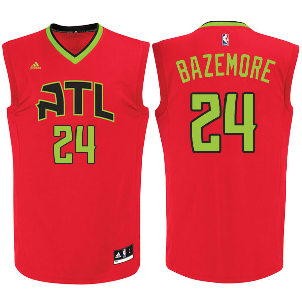 Men's  Kent Bazemore Atlanta Hawks Red Jersey