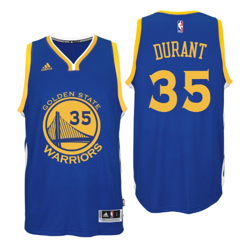 Men's  Golden State Warriors# 35 Kevin Durant 2016-17 Blue Jersey