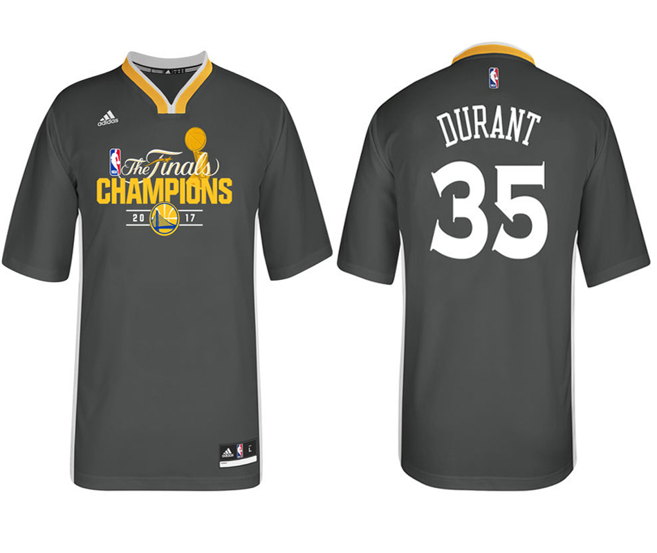 Men's Kevin Durant 2017 NBA Finals Champions Alternate Charcoal Jersey