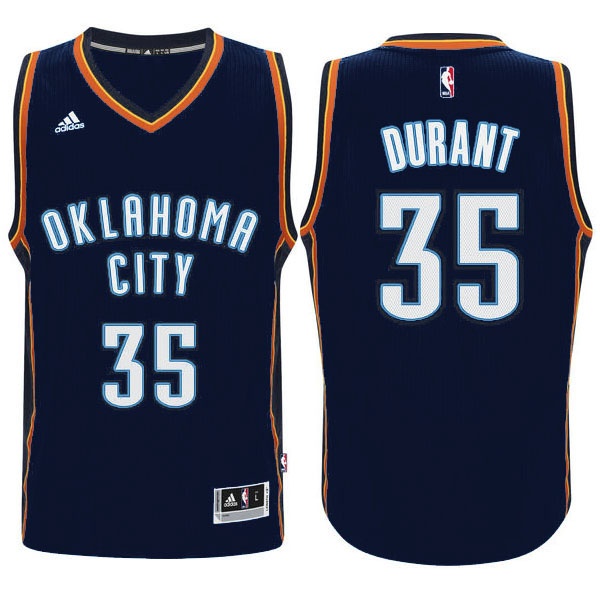 Men's  OKC Thunder #35 Kevin Durant Jersey Black