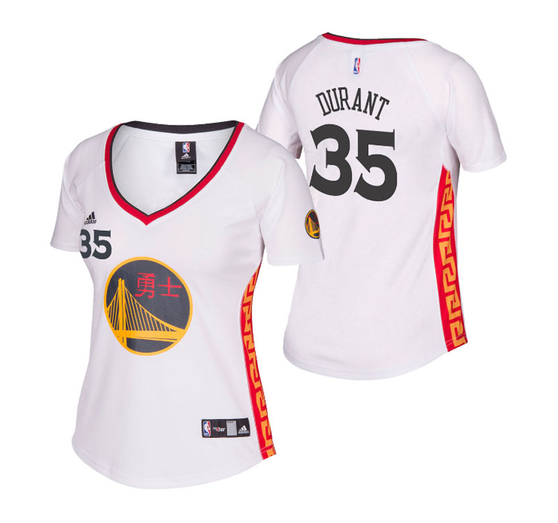 Women's Kevin Durant 2017 Chinese Heritage Replica White Jersey