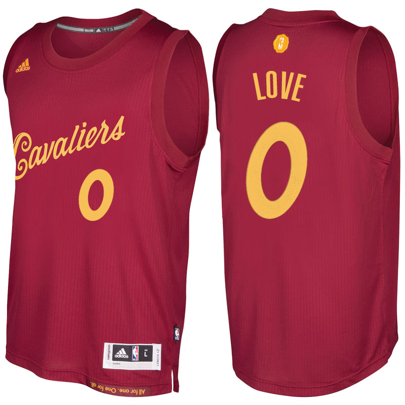 Men's  Kevin Love Cleveland Cavaliers Burgundy Jersey