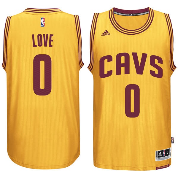 Men's  Cavaliers Kevin Love New Swingman Jersey Gold