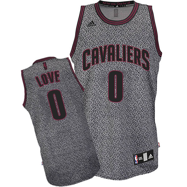 Men's Kevin Love Cleveland Cavaliers #0 Static Fashion Swingman Black Jersey