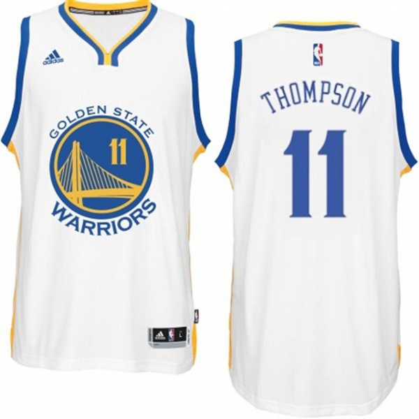 Men's  Warriors Klay Thompson 2014-15 New Swingman White Jersey