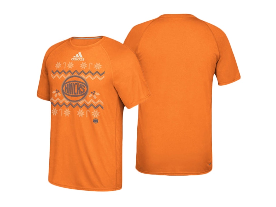 Knicks 2016 Christmas Day climalite Ultimate Orange T-Shirt