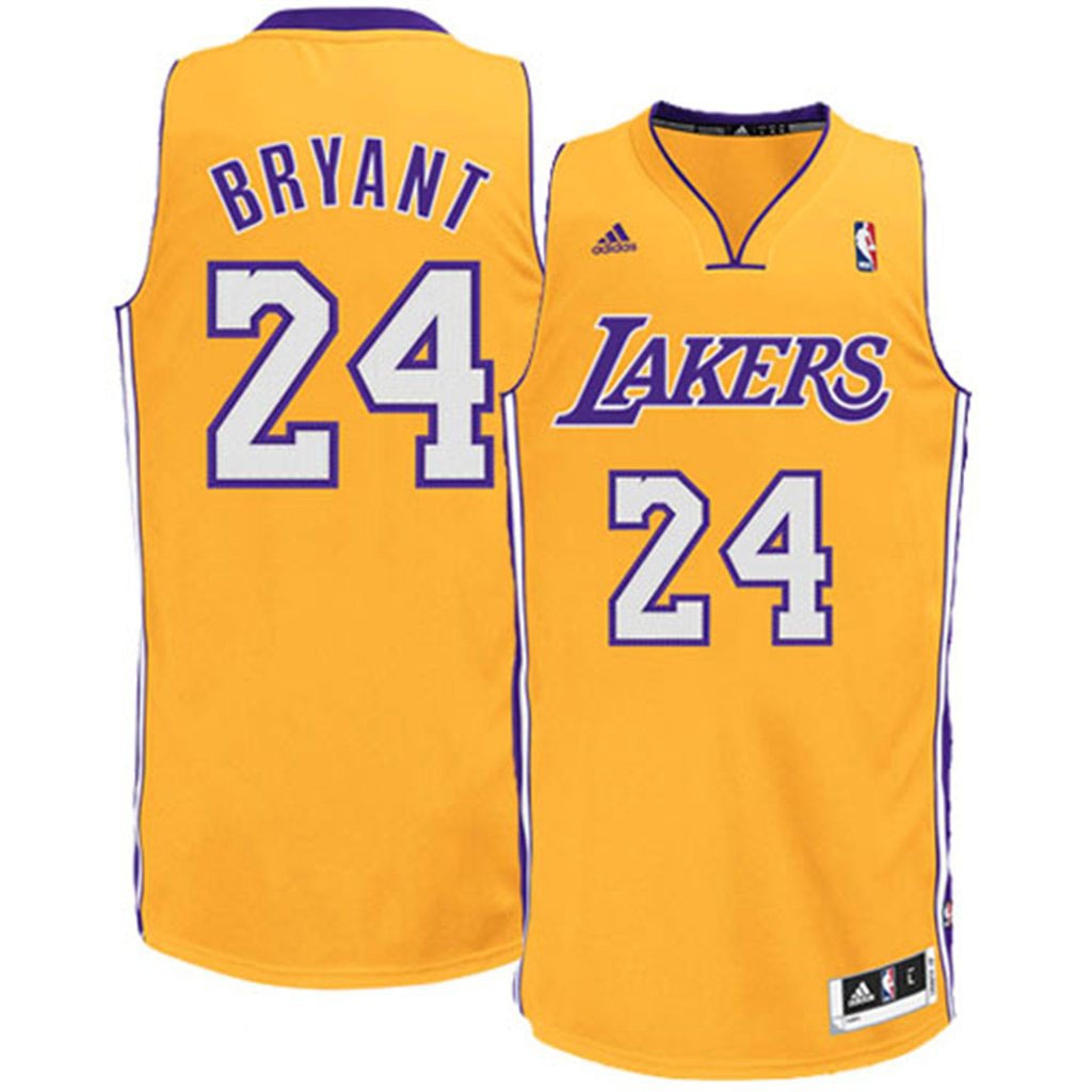 Kobe Bryant Lakers #24 Gold Youth Jersey