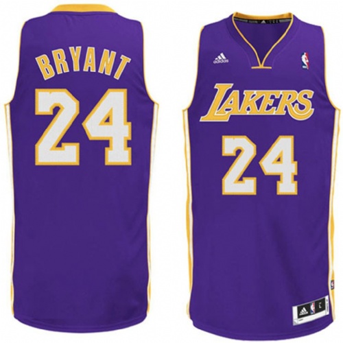 Lakers #24 Kobe Bryant Revolution 30 Purple Youth Jersey