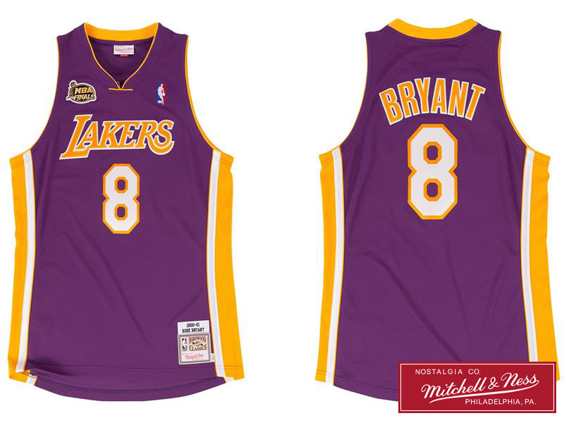 Men's Kobe Bryant 2000-2001 Purple Jersey