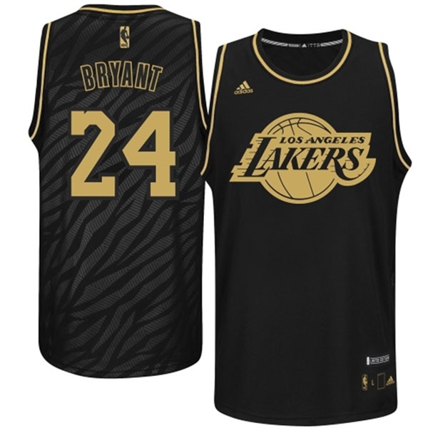 Men's  Lakers #24 Kobe Bryant Precious Metals Jersey