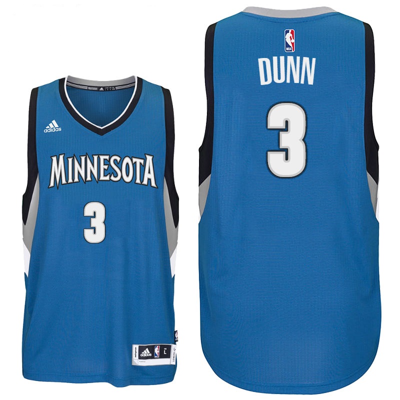 Men's  Minnesota Timberwolves# 3 Kris Dunn 2016-17 Blue Jersey