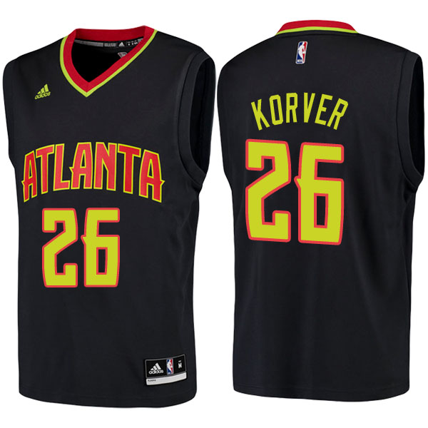 Men's  Kyle Korver Atlanta Hawks Black Jersey