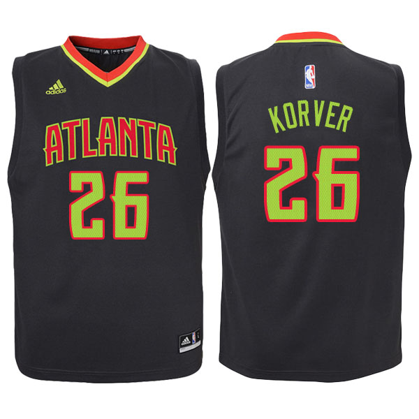 Men's  Kyle Korver Atlanta Hawks Black-Red Jersey