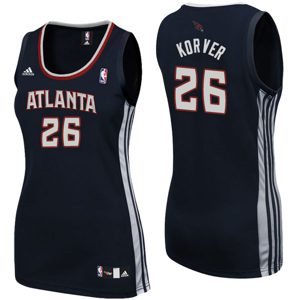 Women's Kyle Korver Atlanta Hawks Black-White Jersey