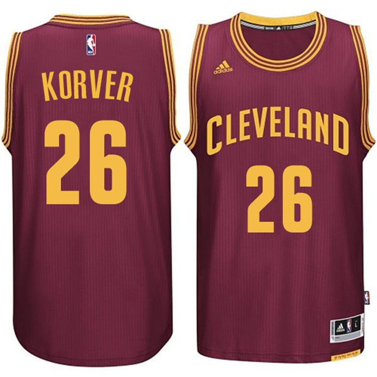 Men's Kyle Korver Cleveland Cavaliers #26 New Swingman Road Wine Jersey