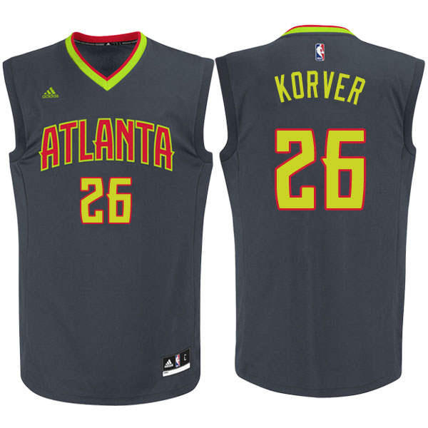 Men's  Kyle Korver Atlanta Hawks Charcoal Jersey