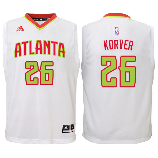 Men's  Kyle Korver Atlanta Hawks White-Red Jersey