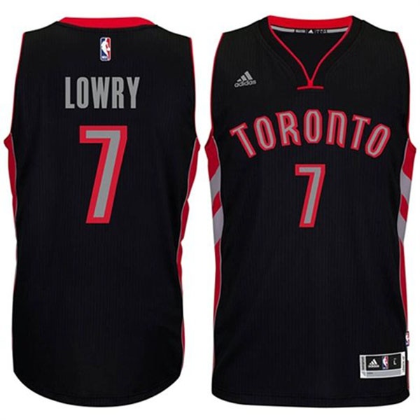 Men's  Toronto Raptors Kyle Lowry 2014-15 New Road Black Jersey