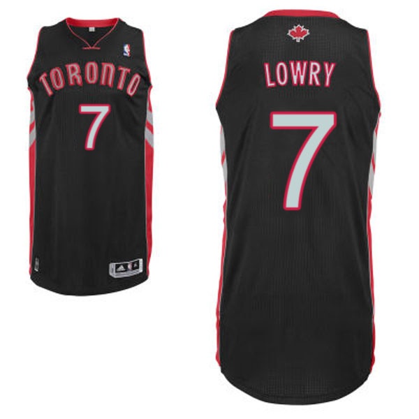 Men's  Raptors #7 Kyle Lowry Black Jersey