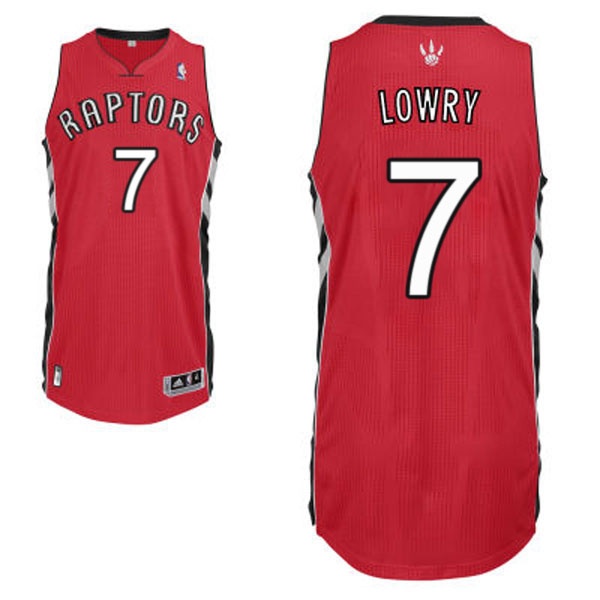 Men's  Raptors #7 Kyle Lowry Red Jersey