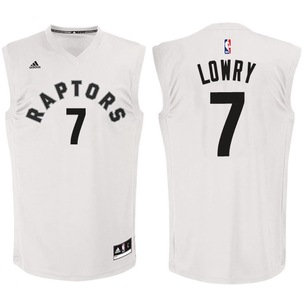 Men's  Kyle Lowry Toronto Raptors White Jersey