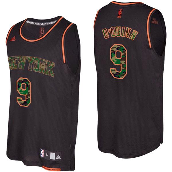 Men's  Kyle O'Quinn New York Knicks Camo Fashion Swingman Black Jersey