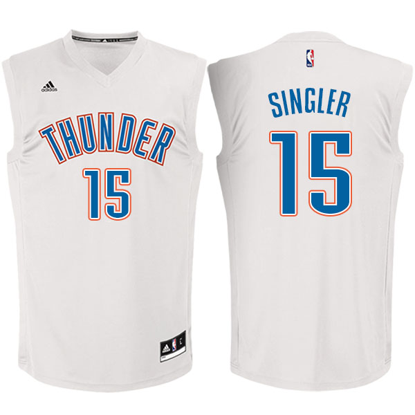 Men's  Kyle Singler Oklahoma City Thunder Adidas Fashion White Jersey