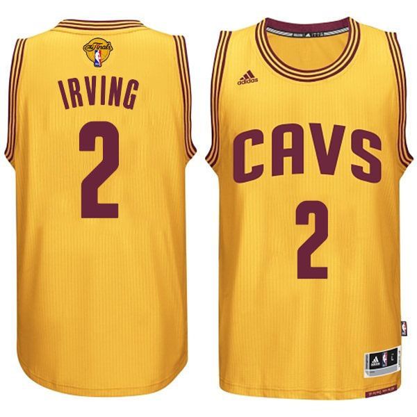 Men's  Kyrie Irving Cavs 2015 Finals Gold Jersey