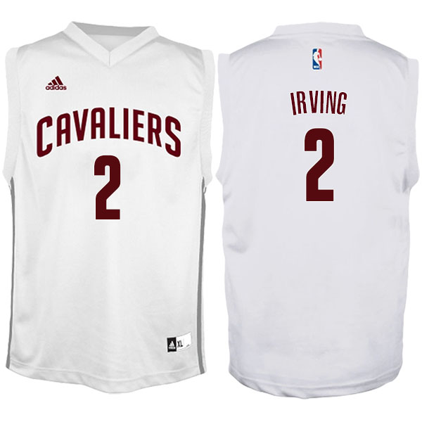 Men's  Kyrie Irving Cleveland Cavaliers White-Red Jersey