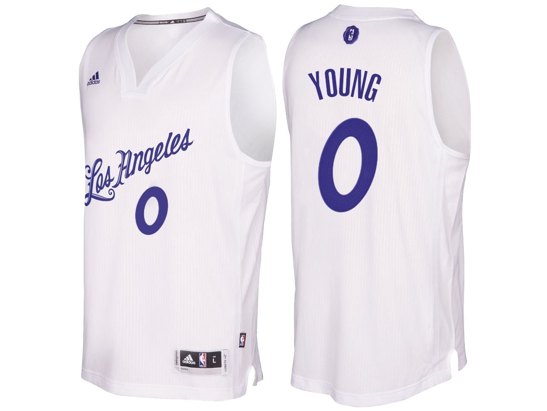 Lakers 2016 Christmas Day Swingman White Jersey