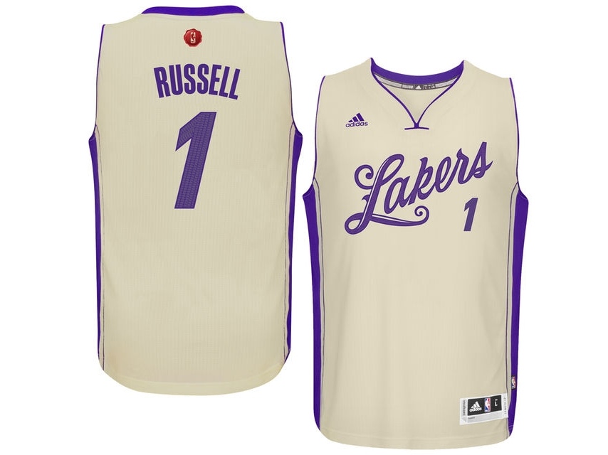 Lakers 2015 Christmas Day White Jersey