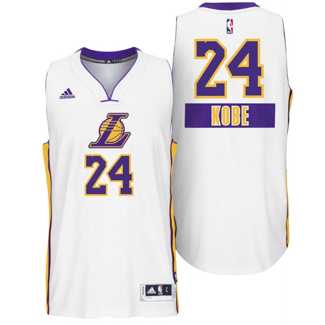 Men's  Lakers #24 Kobe Bryant 2014 Christmas Swingman Jersey