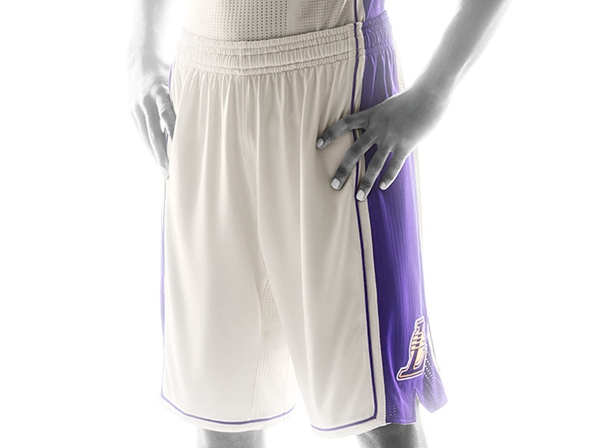 Lakers 2015 Christmas Day Cream Shorts