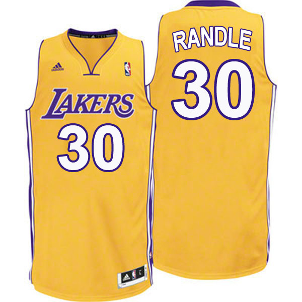 Men's  Lakers #30 Julius Randle Home Gold/Yellow Swingman Jersey