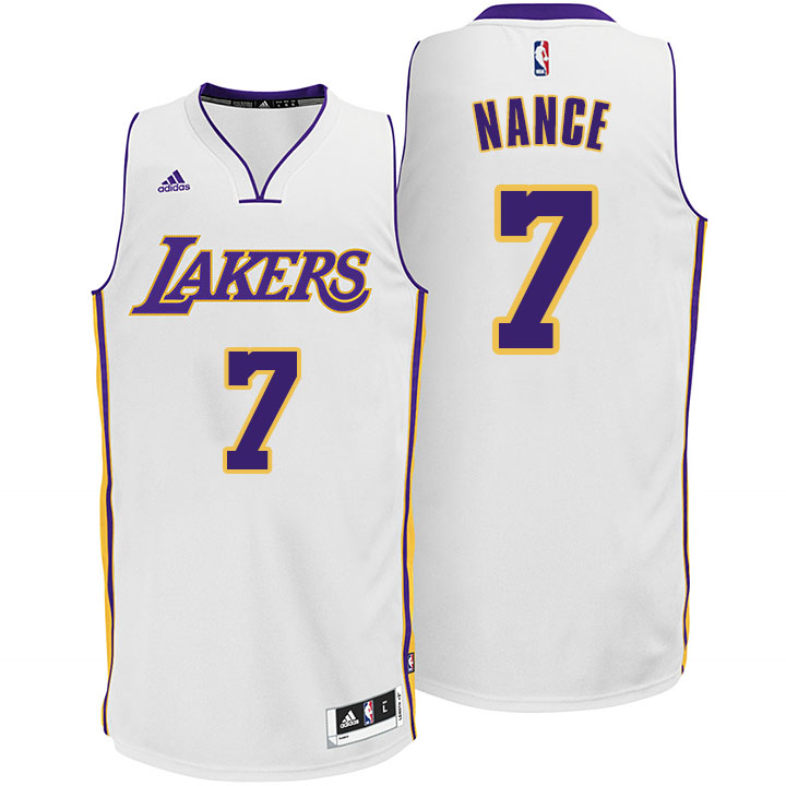 Men's  Lakers #7 Larry Nance 2016-17 Alternative White Jersey