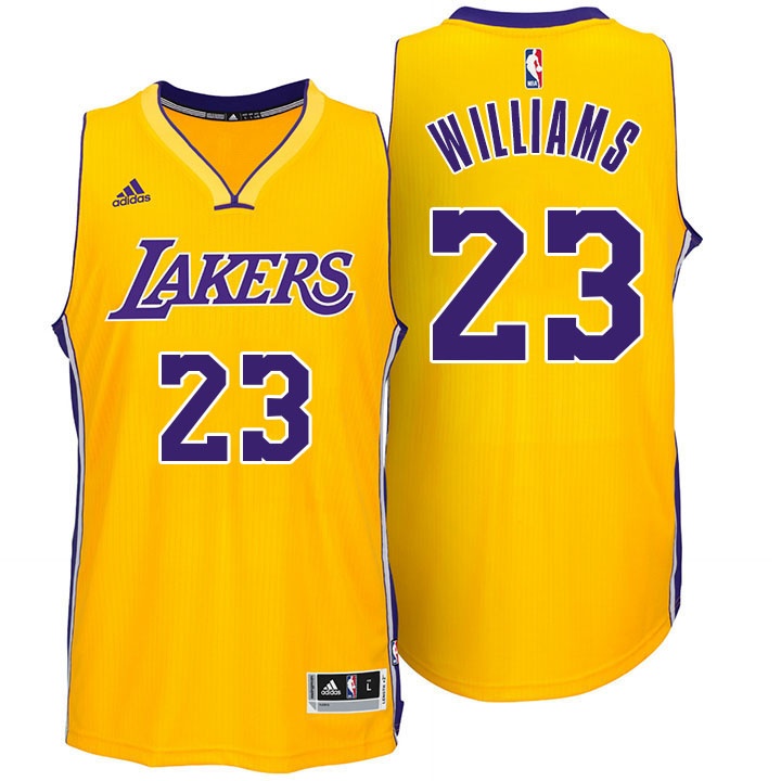 Men's  Lakers #23 Lou Williams New Swingman Jersey Gold