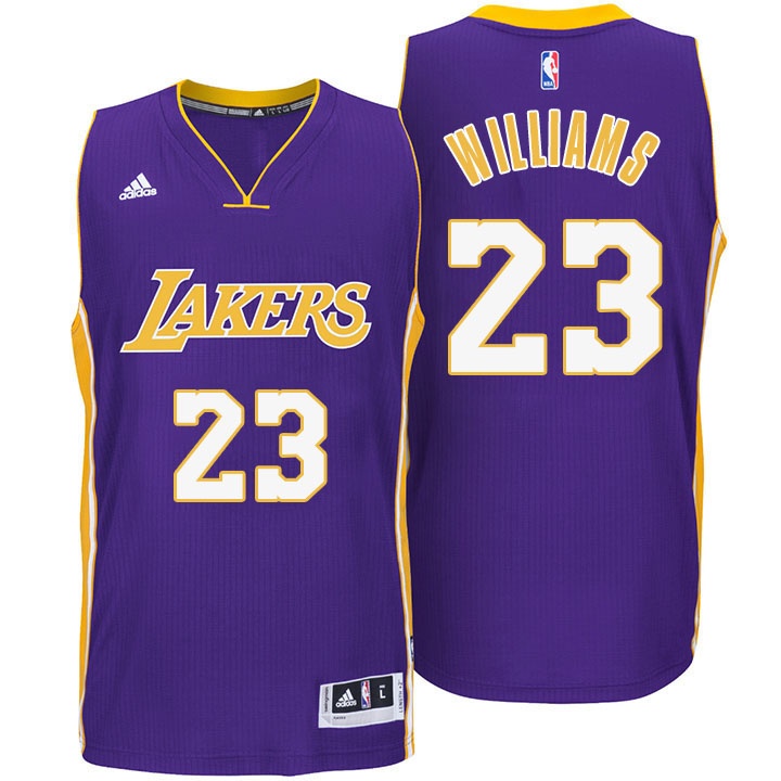 Men's  Lakers #23 Lou Williams New Swingman Jersey Purple